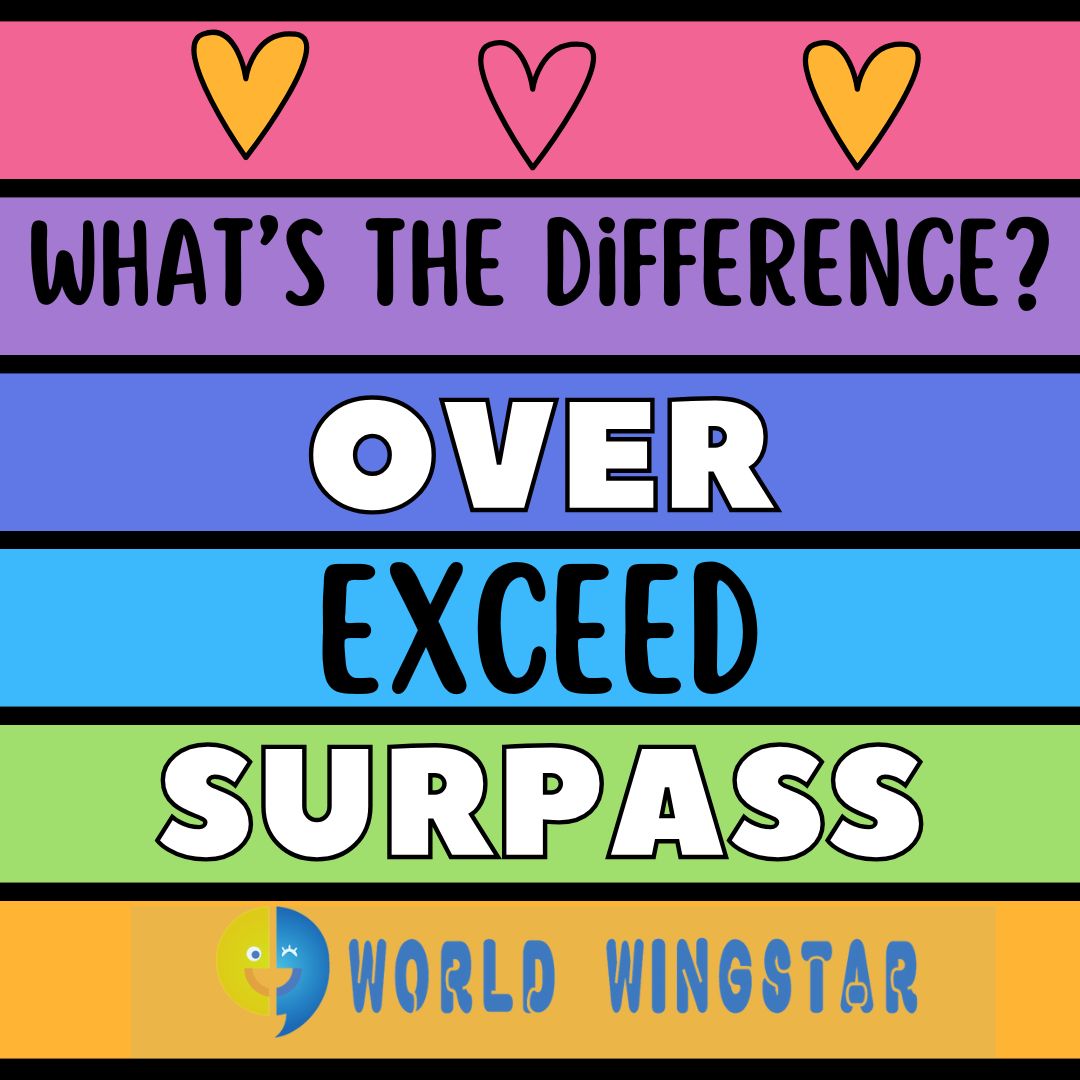 🎯 What’s the Difference Between Over, Exceed, and Surpass?　越える、超える　英語では？