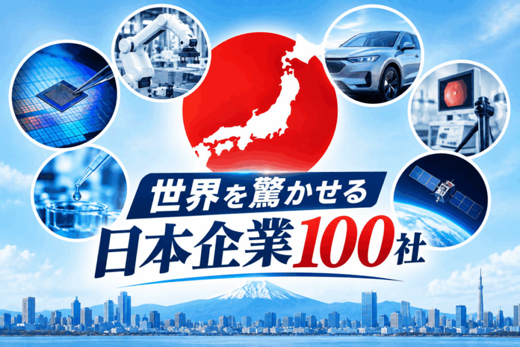 世界市場で技術・製品・サービスの競争力が際立っている日本企業100社